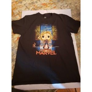 Funko Pop Marvel Captain Marvel T Shirt Size Large